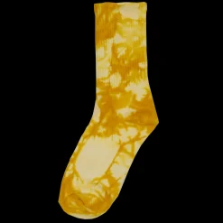 Tie Dye Crew Socks Yellow | PLUS|Sole Clearance