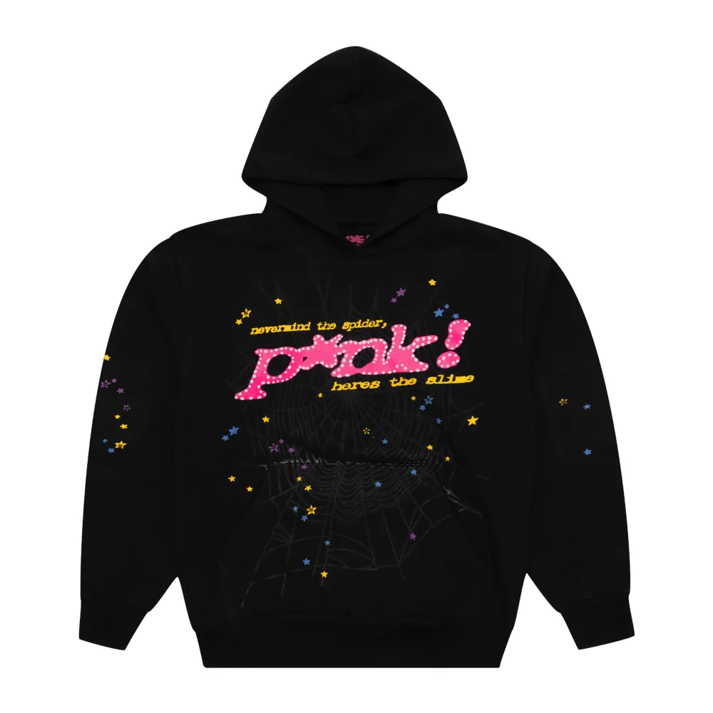 Spider Worldwide Punk Hoodie Black ||Plus Best