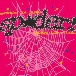 Spider Worldwide Punk V2 Hoodie Pink ||Plus Best