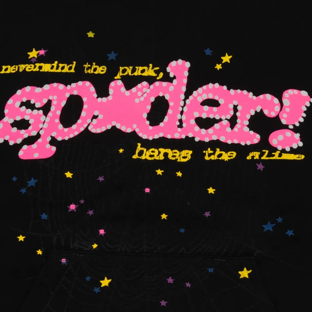 Spider Worldwide Punk V2 Hoodie Black ||Plus Sale