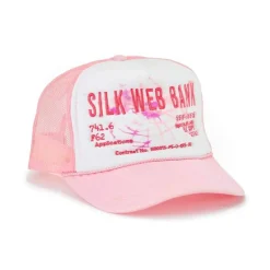Spider Worldwide Silk Web Bank Trucker Hat Pink ||Plus Online