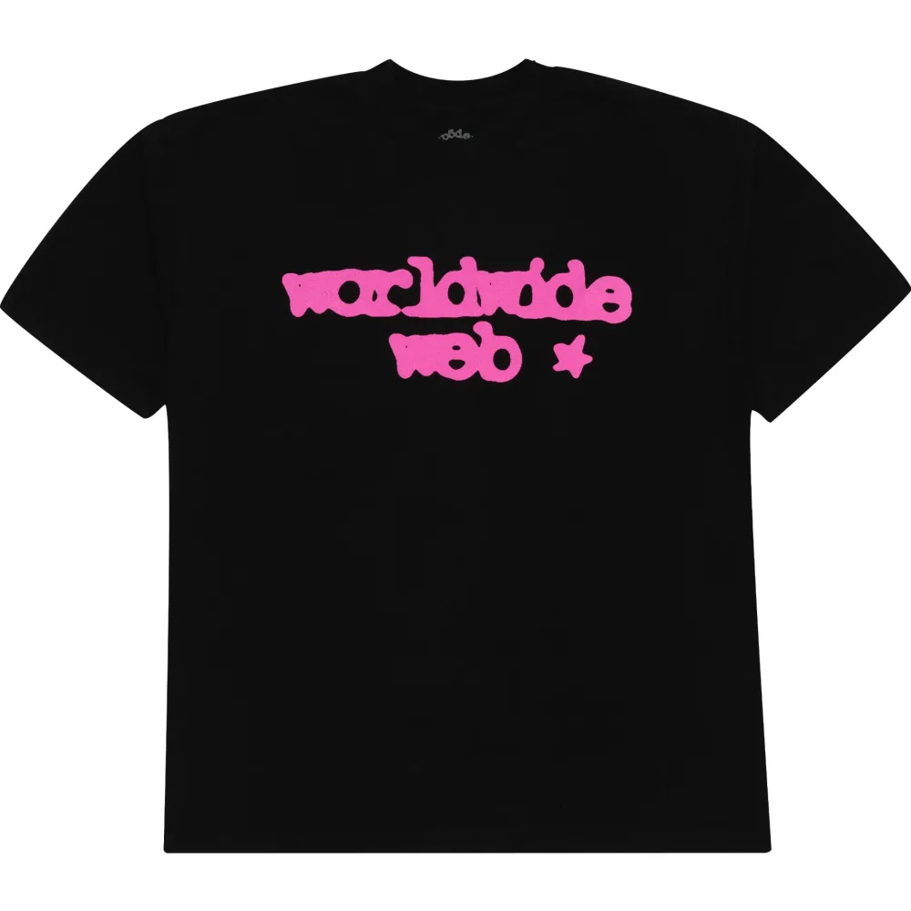 Spider Worldwide Web Tee Black/Pink | PLUS|Plus2 Fashion