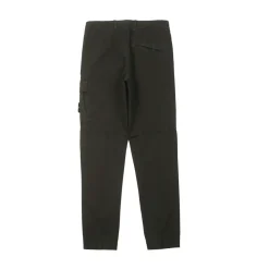 Stone Island Cotton Twill Old Effect Single Pocket Cargo Pant Black ||Plus Clearance