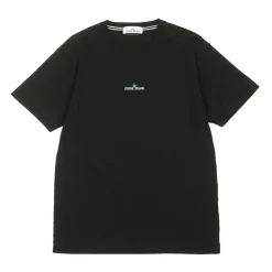 Stone Island Tricromia Three Print T-Shirt Black ||Plus Outlet