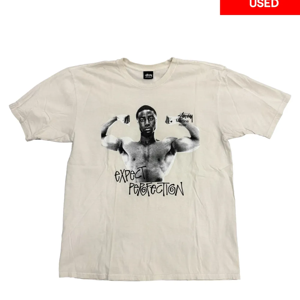 Stussy x Martine Rose Stand Firm Pigment Dyed Tee 'White'|PlusJ Outlet