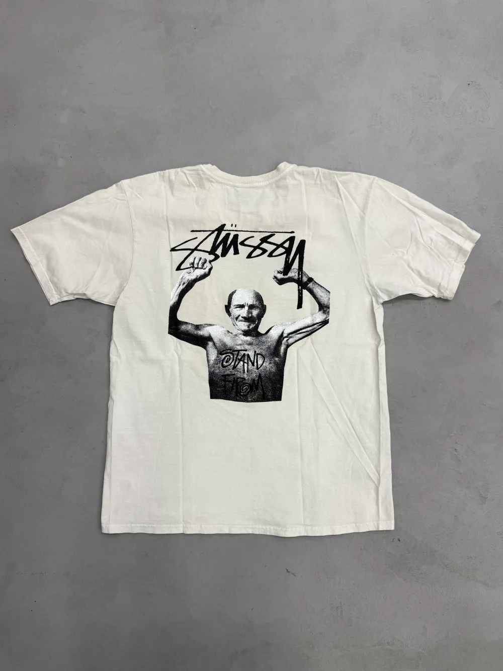 Stussy x Martine Rose Stand Firm Pigment Dyed Tee 'White'|PlusJ Outlet