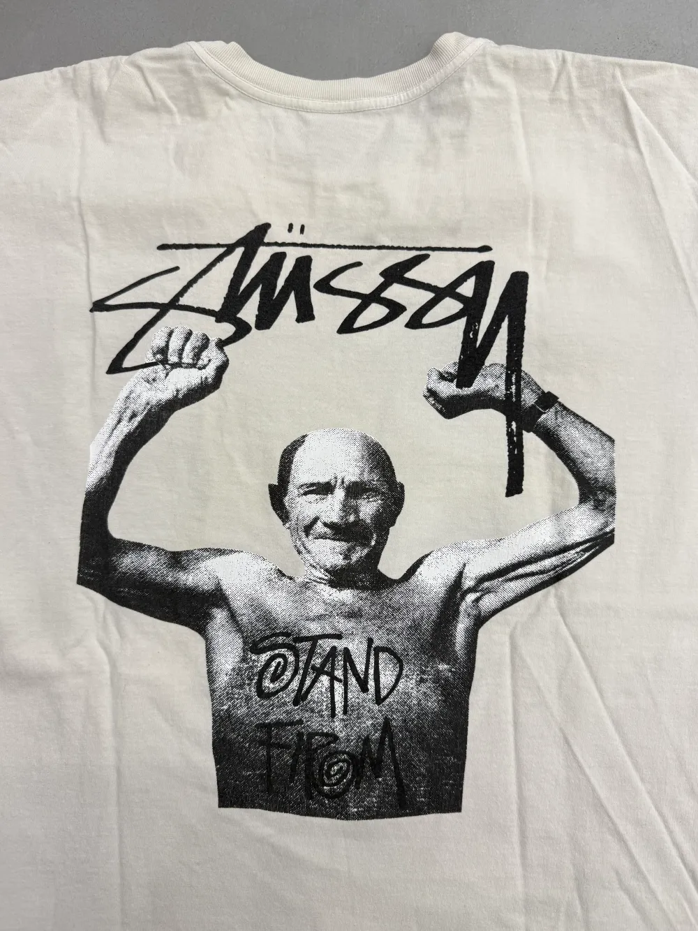 Stussy x Martine Rose Stand Firm Pigment Dyed Tee 'White'|PlusJ Outlet