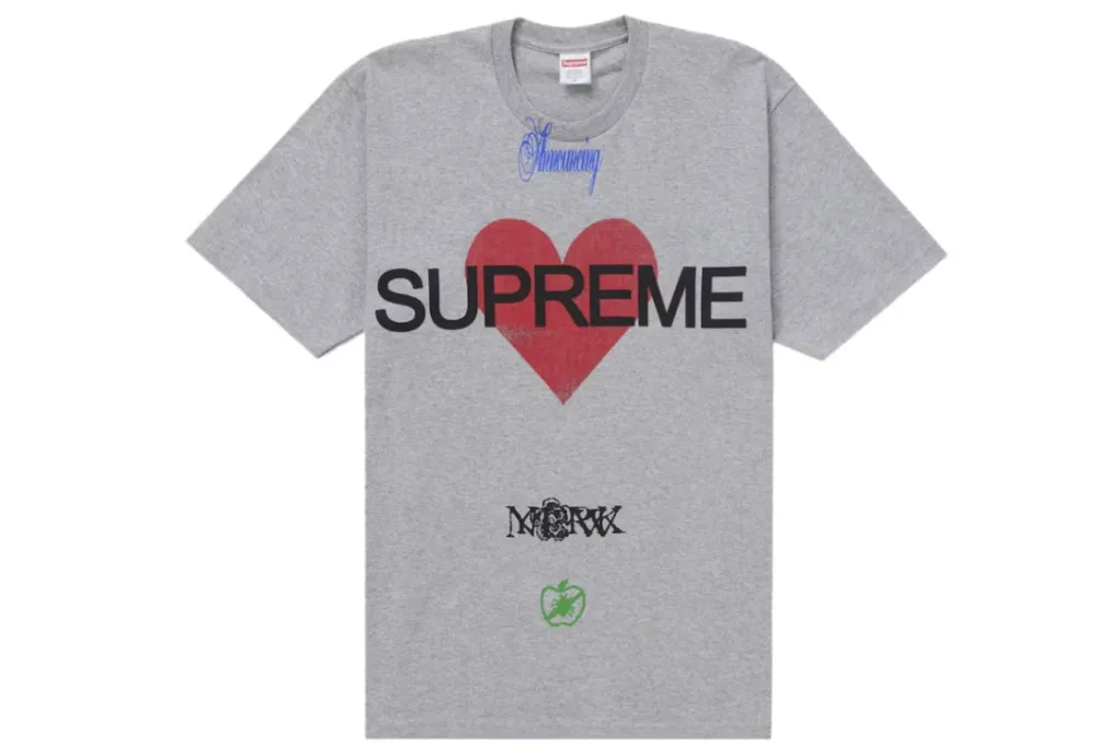 Supreme Announcing Tee Heather Grey|PlusJ Hot