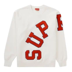 Supreme Big Arc Crewneck White ||Plus Discount