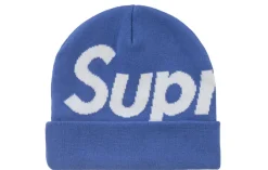 Supreme Big Logo Beanie (FW24) Blue|Plus Online