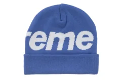 Supreme Big Logo Beanie (FW24) Blue|Plus Online