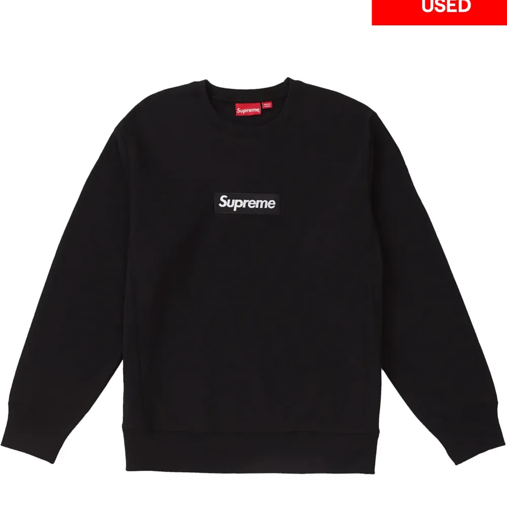 Supreme Box Logo Crewneck (FW18) Black (Used)|PlusJ Clearance