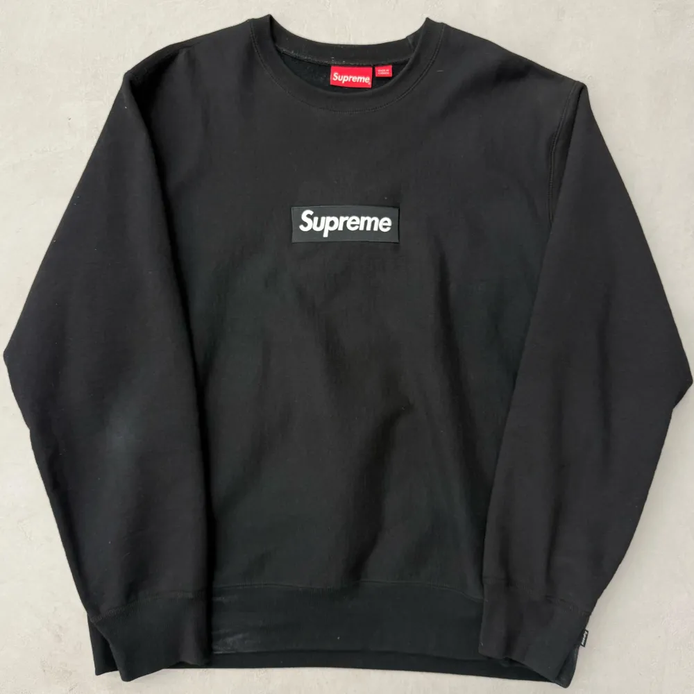Supreme Box Logo Crewneck (FW18) Black (Used)|PlusJ Clearance
