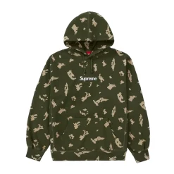 Supreme Box Logo Hooded Sweatshirt (FW21) Olive Russian Camo ||Plus Fashion