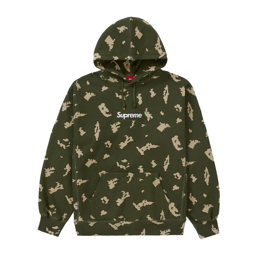 Supreme Box Logo Hooded Sweatshirt (FW21) Olive Russian Camo ||Plus Fashion