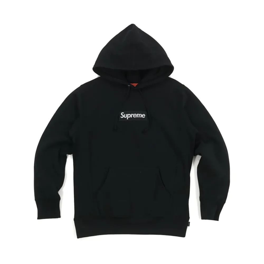 Supreme Box Logo Hooded Sweatshirt Black (FW16) ||Plus Clearance