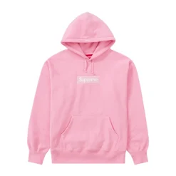 Supreme Box Logo Hooded Sweatshirt (FW21) Pink ||Plus Sale