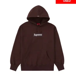 Supreme Box Logo Hooded Sweatshirt Dark Brown (FW21) (Used)|PlusJ New