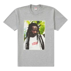 Supreme Buju Banton Tee Heather Grey ||Plus Outlet