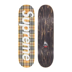 Supreme Burberry Skateboard Deck Beige ||Plus Discount