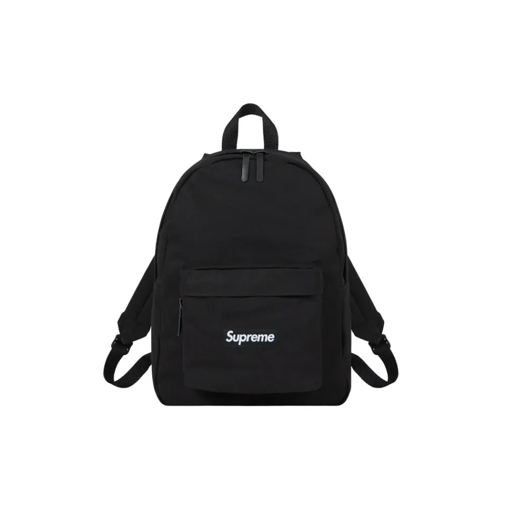 Supreme Canvas Backpack Black (SS23) ||Plus Fashion