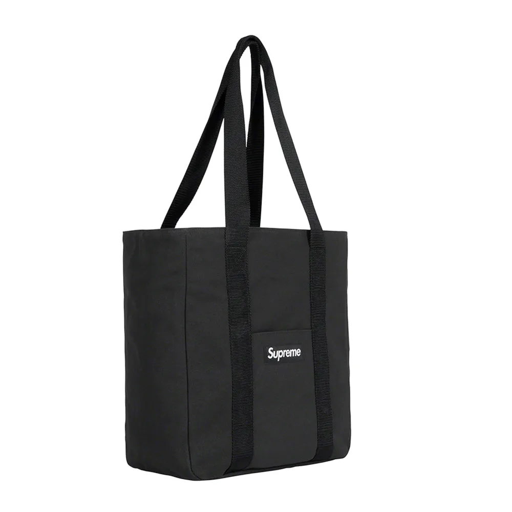 Supreme Canvas Tote (FW21) Black ||Plus Clearance