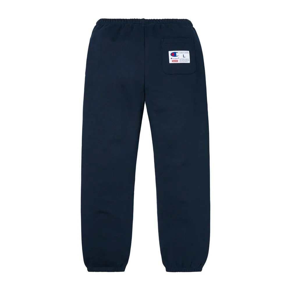 Supreme Champion Chrome Sweatpant Navy|Plus Sale