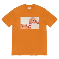 Supreme Cherries Tee Burnt Orange ||Plus New