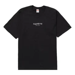 Supreme Classic Logo Tee Black ||Plus Clearance