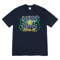 Supreme Crest Tee Navy ||Plus Best