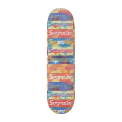 Supreme Distorted Logo Skateboard Deck Yellow ||Plus Clearance