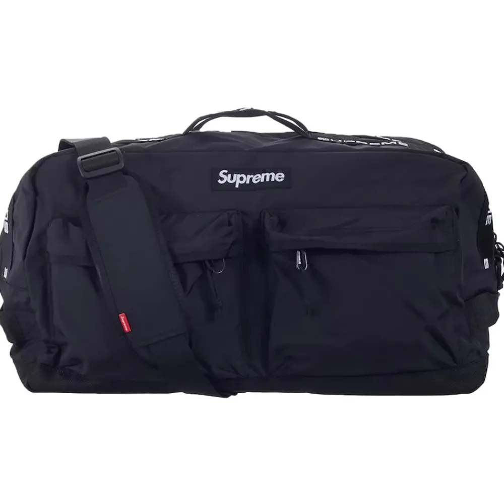 Supreme Duffle Bag (FW22) Black ||Plus Online