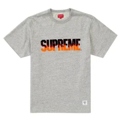 Supreme Flames S/S Top Heather Grey ||Plus Outlet