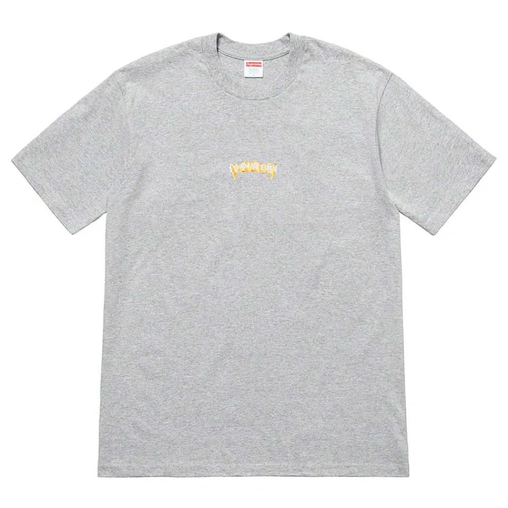 Supreme Fronts Tee Heather Grey ||Plus Hot