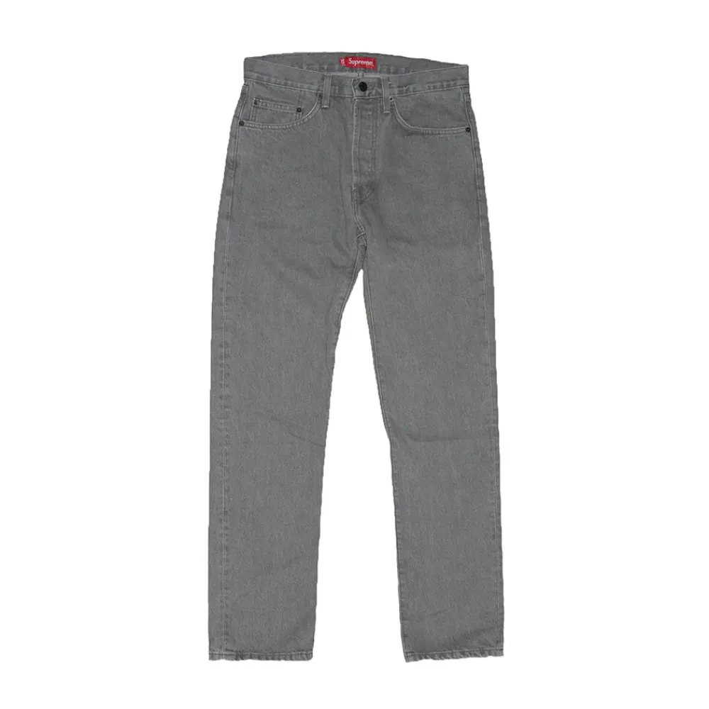 Supreme F/W13 Euro Abrasion Denim Grey Wash ||Plus Online