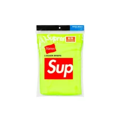 Supreme Hanes Boxer Briefs Fluorescent Yellow (2 Pack) ||Plus Hot