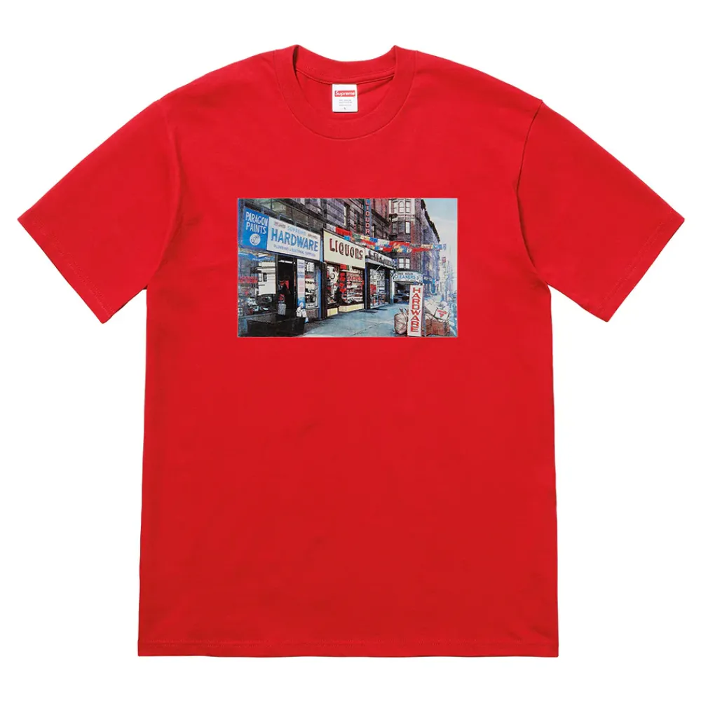 Supreme Hardware Tee Red ||Plus Sale