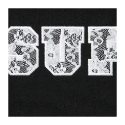 Supreme Lace Hooded Sweatshirt Black ||Plus Sale