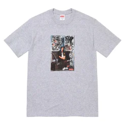 Supreme Lady Pink Tee Heather Grey ||Plus Discount