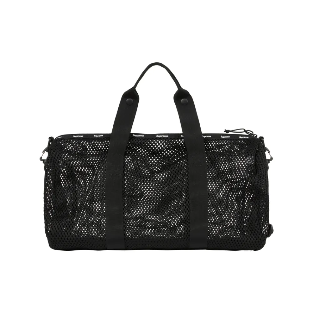 Supreme Mesh Duffle Bag Black (SS23) ||Plus Sale