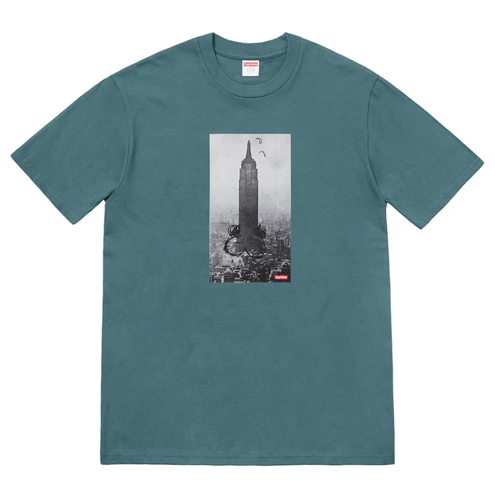 Supreme Mike Kelley The Empire State Building Tee Slate ||Plus Best