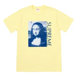 Supreme Mona Lisa Tee Pale Yellow ||Plus Discount
