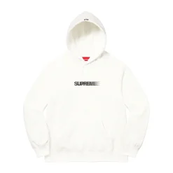 Supreme Motion Logo Hooded Sweatshirt White (SS23) ||Plus New