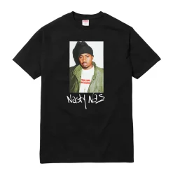 Supreme Nas Tee Black ||Plus Fashion