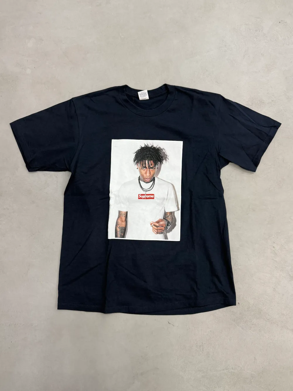 Supreme NBA Youngboy Tee Navy|PlusJ Clearance