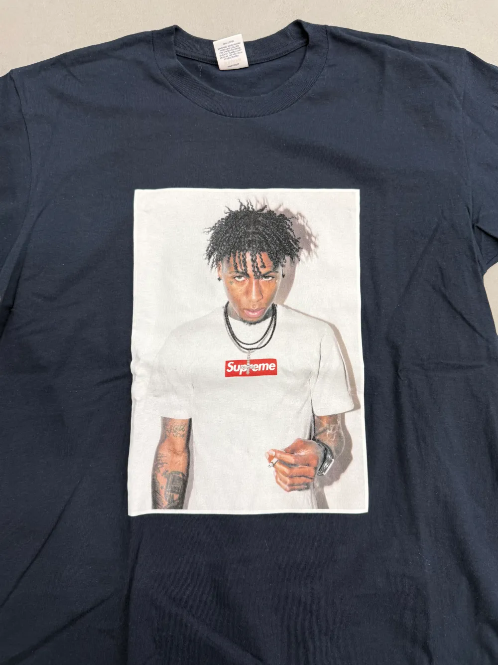 Supreme NBA Youngboy Tee Navy|PlusJ Clearance