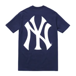 Supreme New York Yankees Box Logo Tee Navy (2015) ||Plus Hot