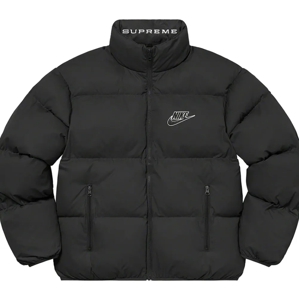 Supreme Nike Reversible Puffy Jacket Black ||Plus Online