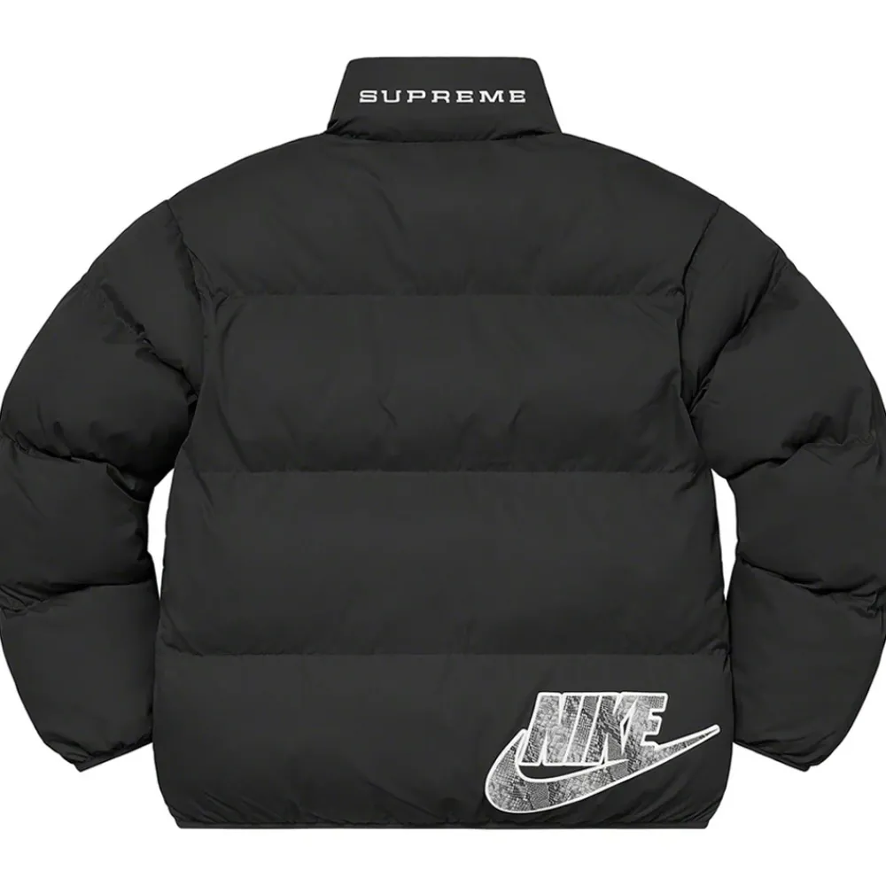 Supreme Nike Reversible Puffy Jacket Black ||Plus Online