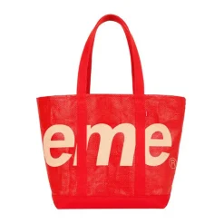 Supreme Raffia Tote Red ||Plus New